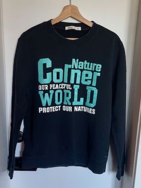 ** RARE** Baleno "Corner Nature" Graphic Sweatshirt - Black & Teal